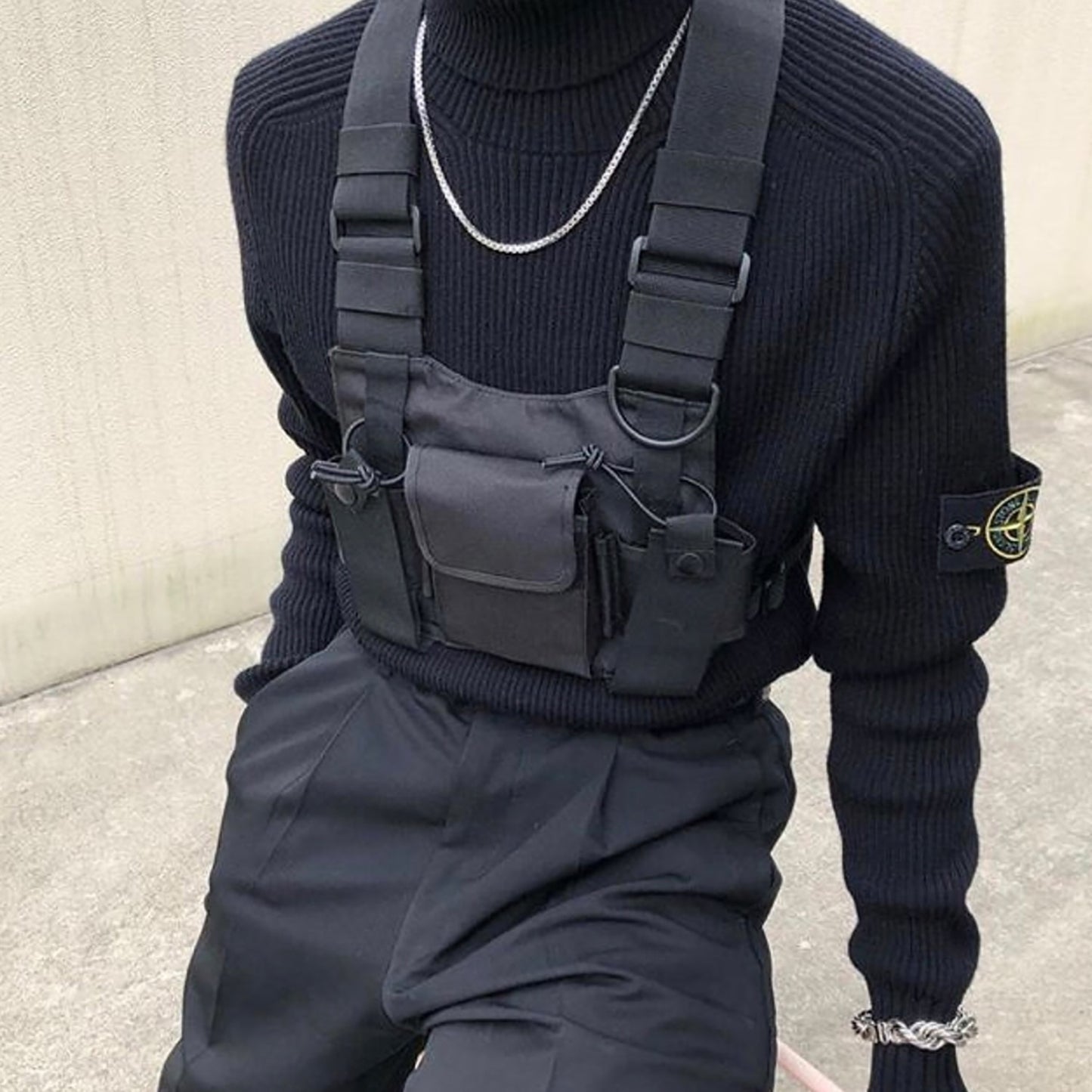 11 BYBB'S DARK Function Tactical Chest Bag Hip Hop Streetwear Men Functional Waist Bags Adjustable Pockets Waist Shoulder Bag