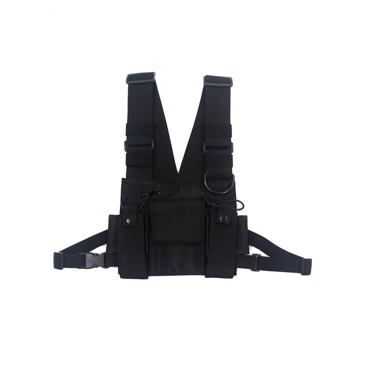 11 BYBB'S DARK Function Tactical Chest Bag Hip Hop Streetwear Men Functional Waist Bags Adjustable Pockets Waist Shoulder Bag