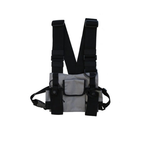 11 BYBB'S DARK Function Tactical Chest Bag Hip Hop Streetwear Men Functional Waist Bags Adjustable Pockets Waist Shoulder Bag