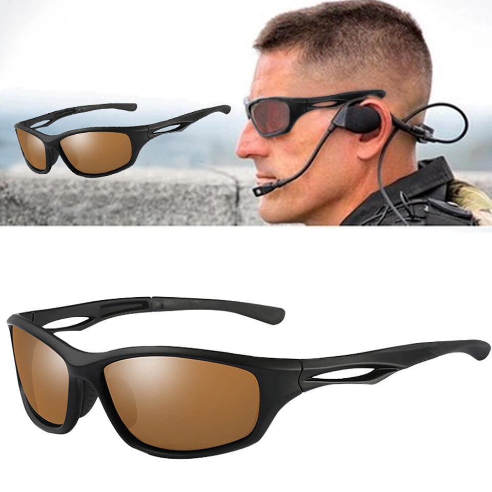 Men Polarized Sunglasses TR90 Frame Outdoor Tactical Sun glasses Driving Male Brand Design Military Eyewear gafas de sol hombre