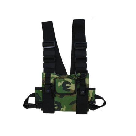 11 BYBB'S DARK Function Tactical Chest Bag Hip Hop Streetwear Men Functional Waist Bags Adjustable Pockets Waist Shoulder Bag