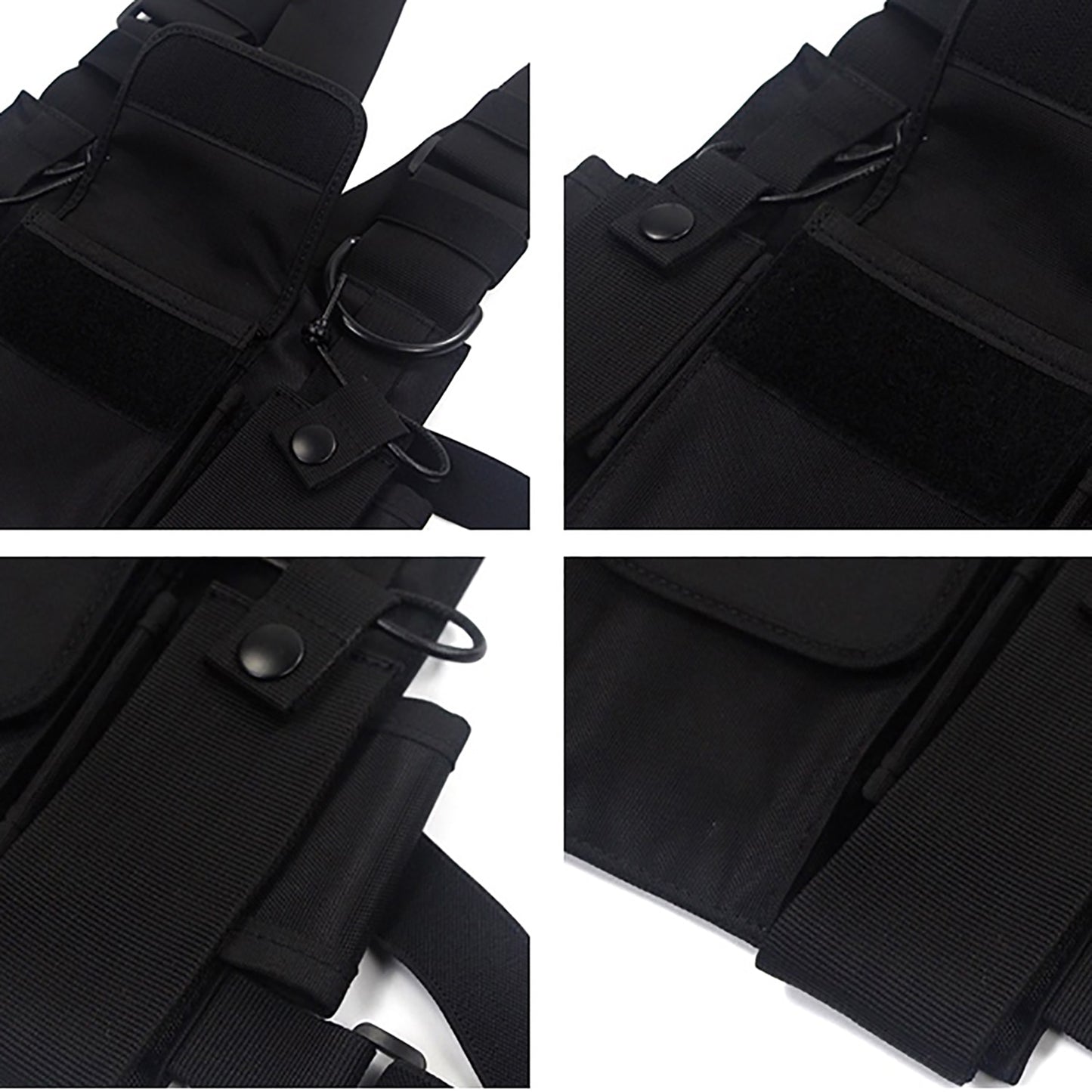 11 BYBB'S DARK Function Tactical Chest Bag Hip Hop Streetwear Men Functional Waist Bags Adjustable Pockets Waist Shoulder Bag