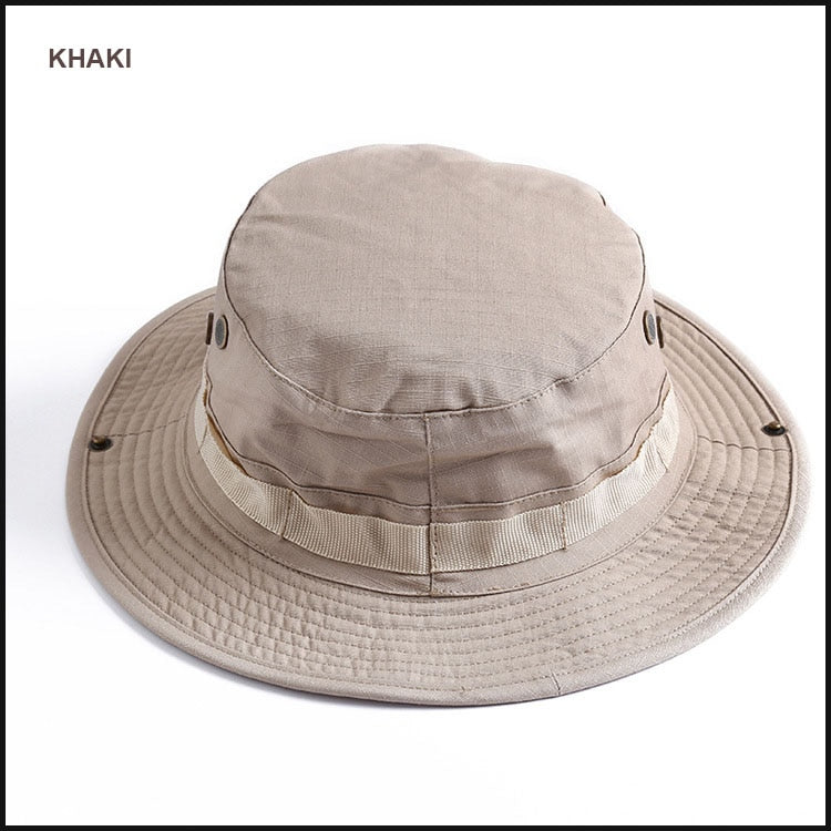 Camouflage Boonie Hat Tactical US Army Bucket Hats Military Multicam Panama Summer Cap Hunting Hiking Outdoor Camo Sun Caps Men