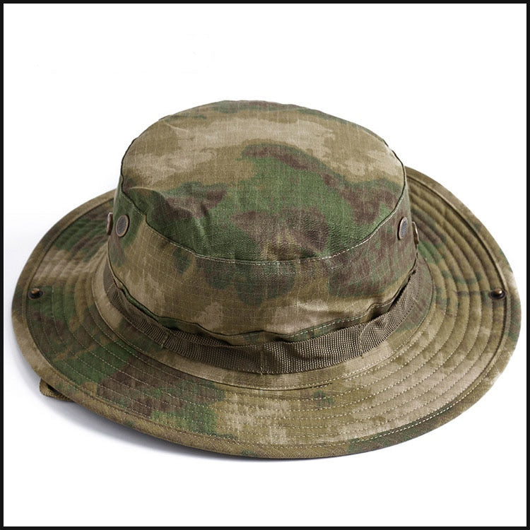 Camouflage Boonie Hat Tactical US Army Bucket Hats Military Multicam Panama Summer Cap Hunting Hiking Outdoor Camo Sun Caps Men