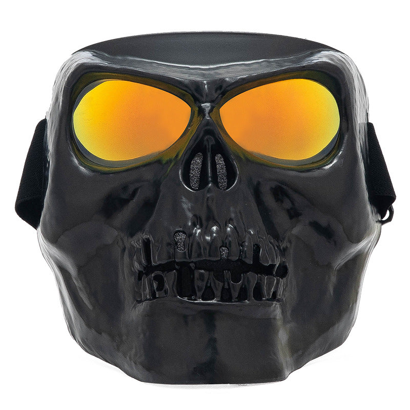 Retro Harley Skull Goggles Mask Motorcycle CS Tactical Protective Gear Outdoor Sports Riding Windproof Sand Goggles