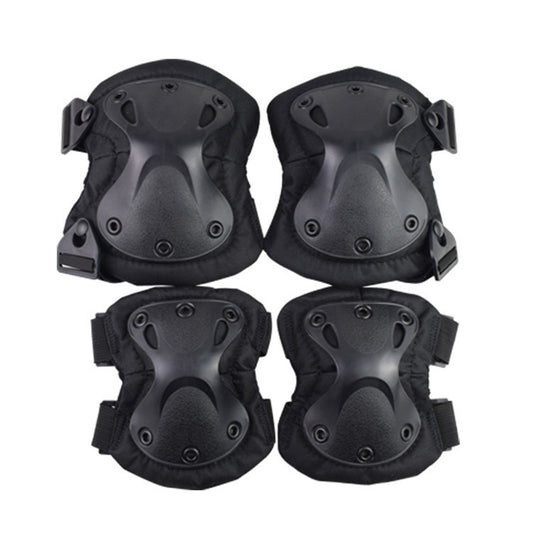 Tactical Knee And Elbow Protection Outdoor Combat Protective Gear 4 Pcs Set Of Hiking Camping Cycling Protective Equipment Knee And Elbow Pads