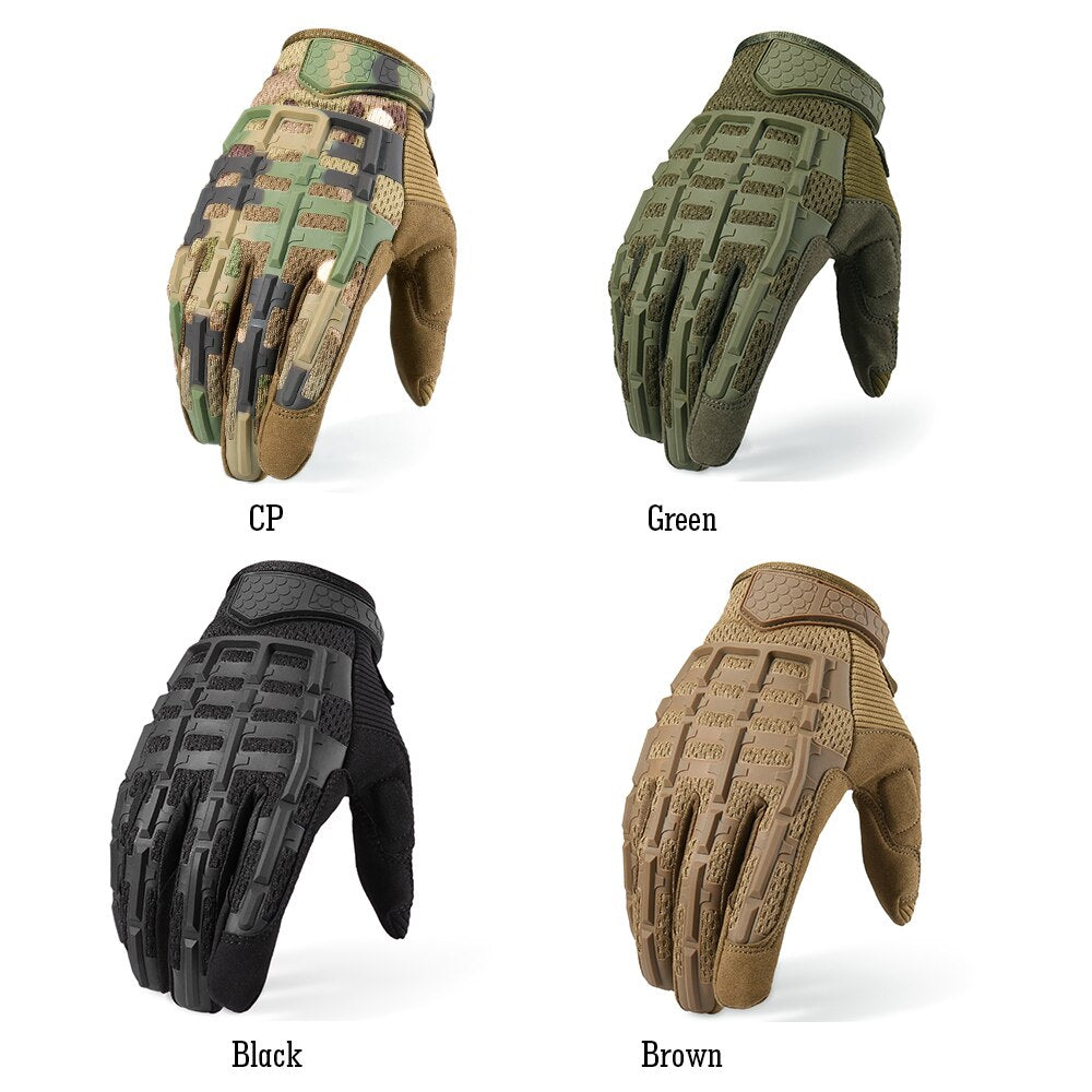 Outdoor Sports Tactical Gloves Full Finger Long Camo Glove Army Military Anti-skip Gear Airsoft Biking Shooting Paintball Men