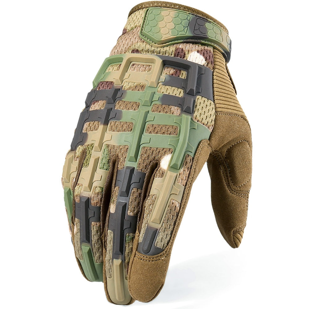 Outdoor Sports Tactical Gloves Full Finger Long Camo Glove Army Military Anti-skip Gear Airsoft Biking Shooting Paintball Men