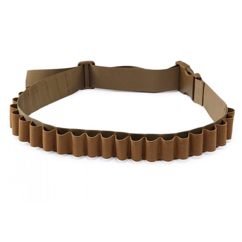 26 Round 55'' 12GA Gun Bandoliers Belt Ammunition Holder Or 8 Round Ammo Carrier Loop Tactical Hunting Gun Cartridge