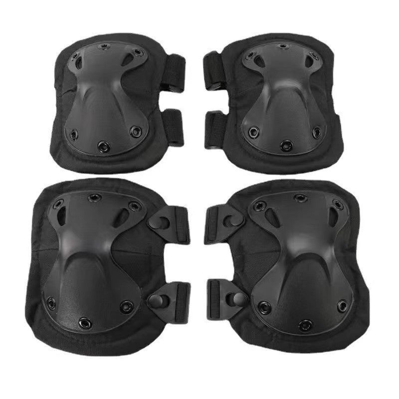 Tactical Knee And Elbow Protection Outdoor Combat Protective Gear 4 Pcs Set Of Hiking Camping Cycling Protective Equipment Knee And Elbow Pads