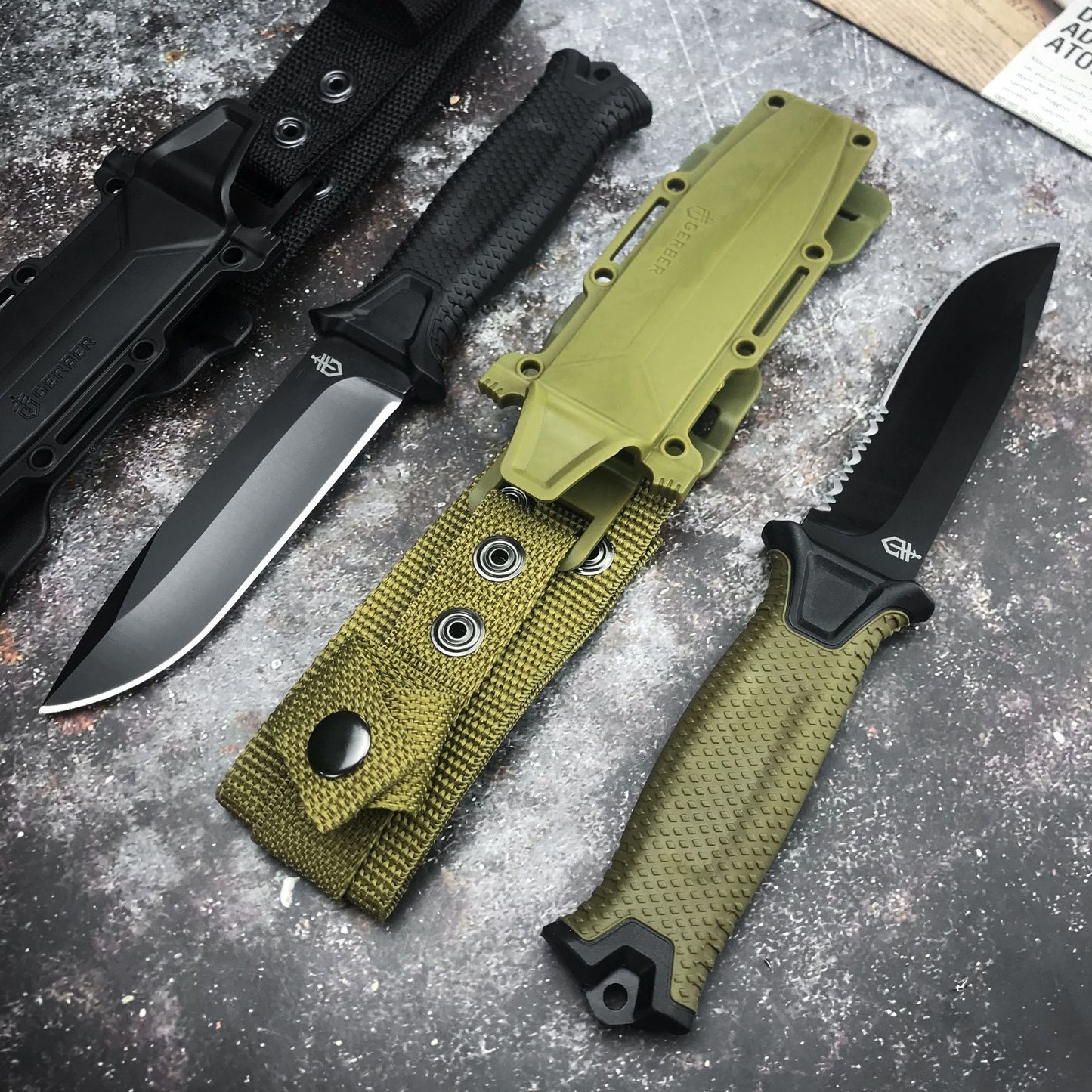 Goebel Infantry Outdoor Tactical Wilderness Survival Straight Knife Collection Of Self-Defense Carry Knives Outdoor Pocket Knife