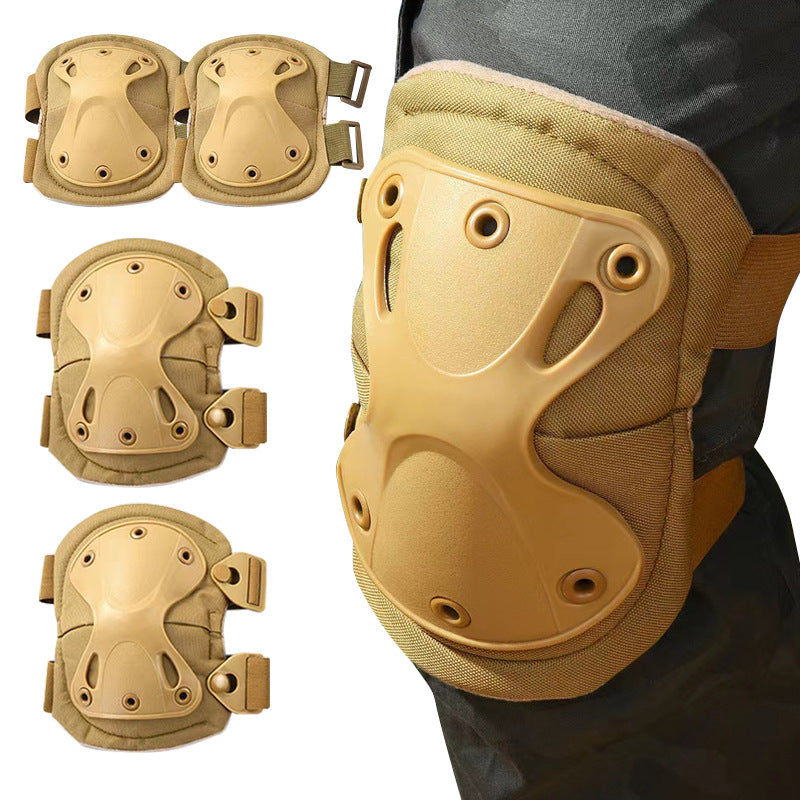 Tactical Knee And Elbow Protection Outdoor Combat Protective Gear 4 Pcs Set Of Hiking Camping Cycling Protective Equipment Knee And Elbow Pads