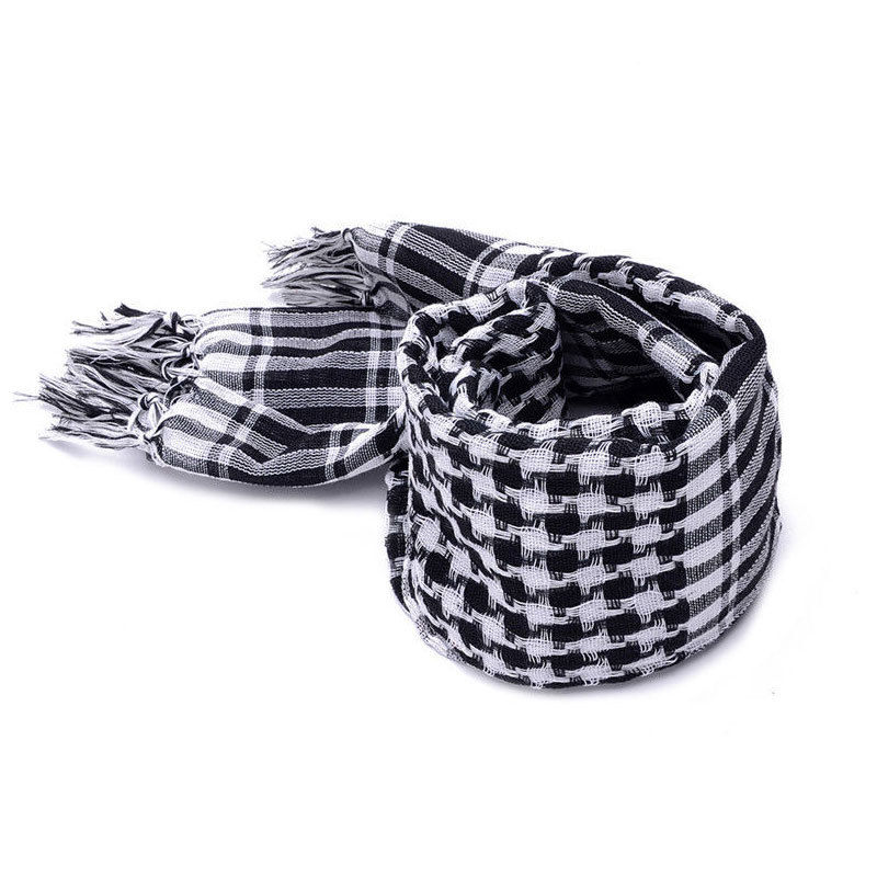 Fashion Mens Lightweight Square Outdoor Shawl Military Arab Tactical Desert Army Shemagh KeffIyeh Arafat Scarf Fashion