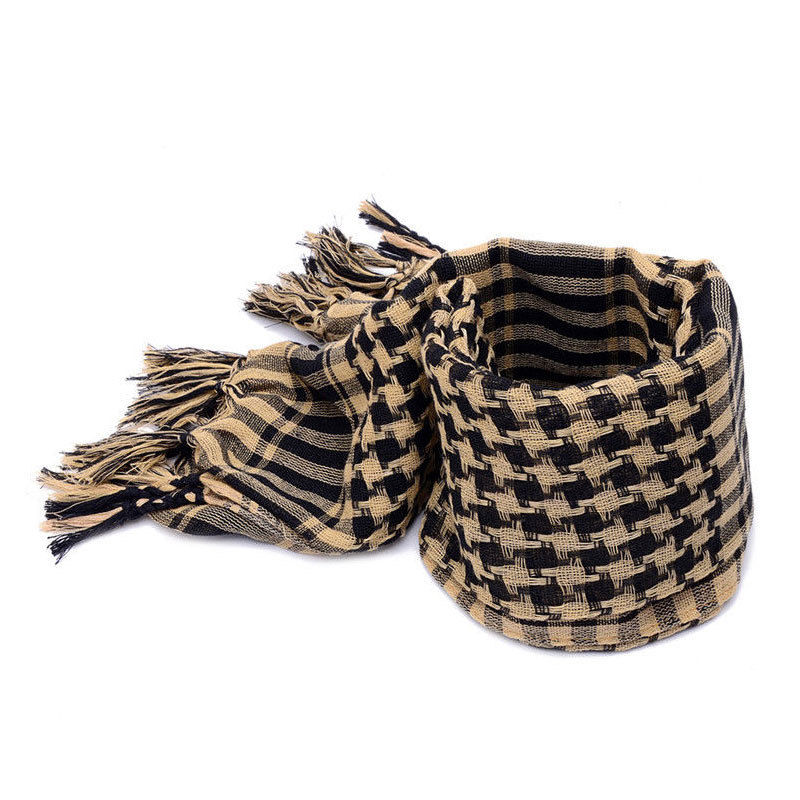 Fashion Mens Lightweight Square Outdoor Shawl Military Arab Tactical Desert Army Shemagh KeffIyeh Arafat Scarf Fashion