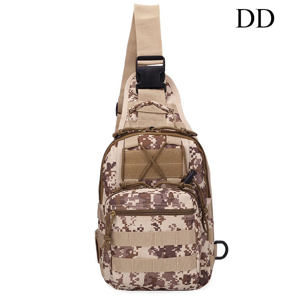 PROTECTOR PLUS Outdoor Tactical Military Crossbody Bag Sling Shoulder Chest Pack Men Camo Army Travel Hiking Camping Sport Bag