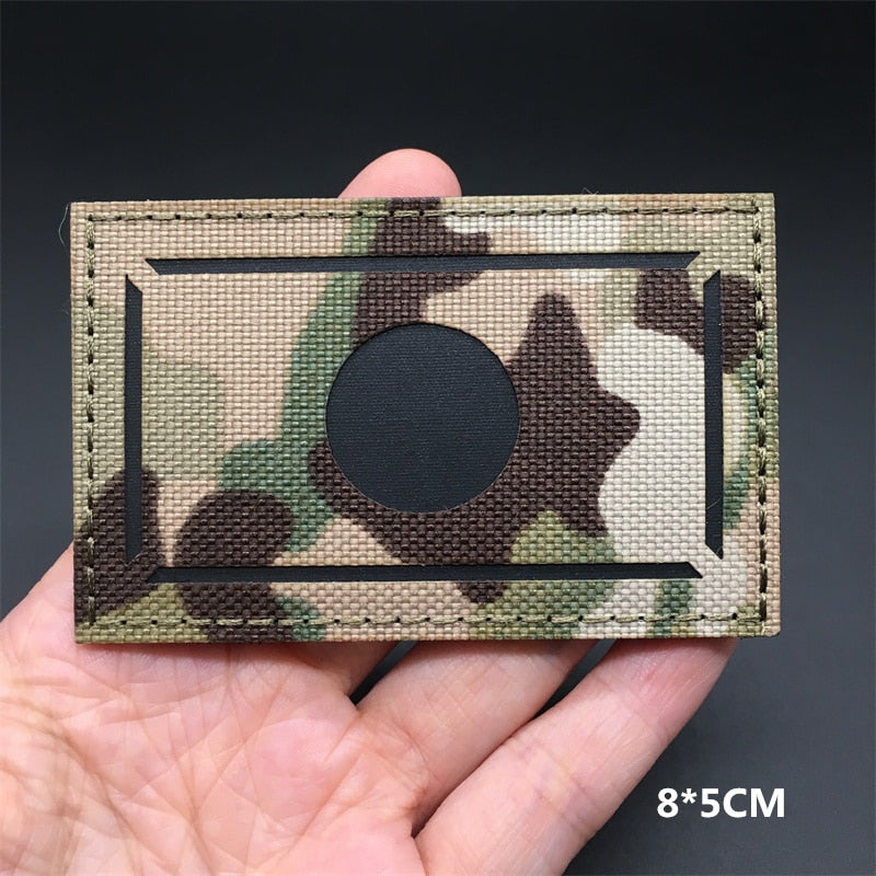 (42 Styles) Korea France Spain America Israel Flags Military Patches IR Infrared Reflective Patches on Clothes Tactical Badges