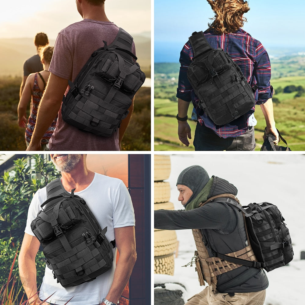 20L Tactical Assault Pack Military Sling Backpack Army Molle Waterproof EDC Bag for Outdoor Hiking Camping Hunting