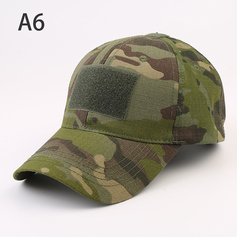 1PCS Military Baseball Caps Camouflage Tactical Army Soldier Combat Paintball Adjustable Summer Snapback Sun Hats Men Women