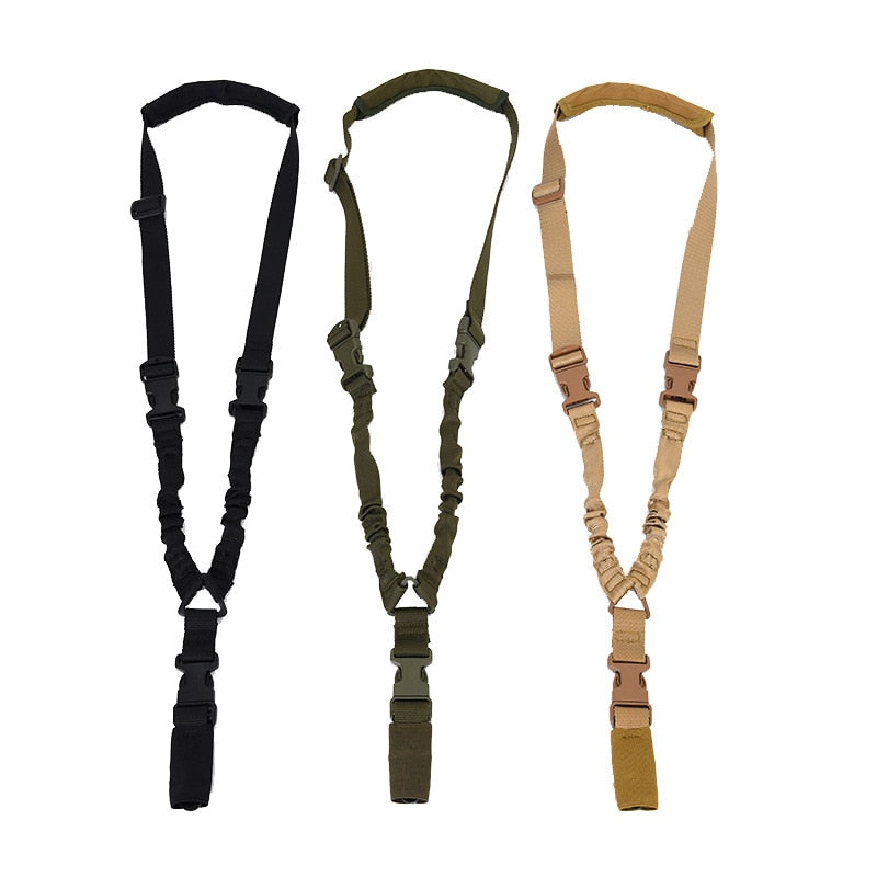 Shot Gun Belt Hunting Accessories Tactical Gear Tactical Single Point Gun Sling Shoulder Strap Rifle Rope Belt with Metal Buckle