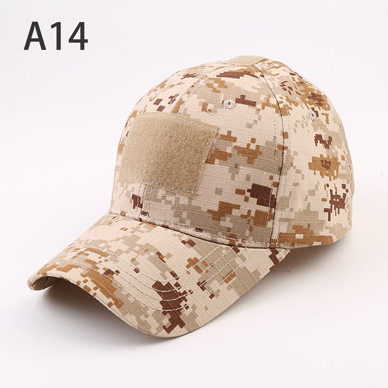 1PCS Military Baseball Caps Camouflage Tactical Army Soldier Combat Paintball Adjustable Summer Snapback Sun Hats Men Women