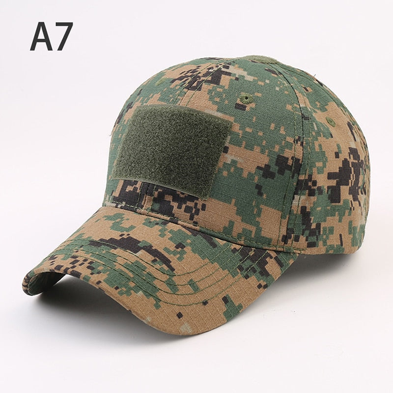 1PCS Military Baseball Caps Camouflage Tactical Army Soldier Combat Paintball Adjustable Summer Snapback Sun Hats Men Women