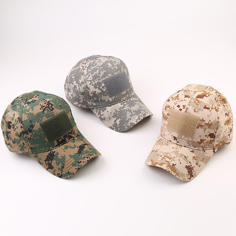 1PCS Military Baseball Caps Camouflage Tactical Army Soldier Combat Paintball Adjustable Summer Snapback Sun Hats Men Women