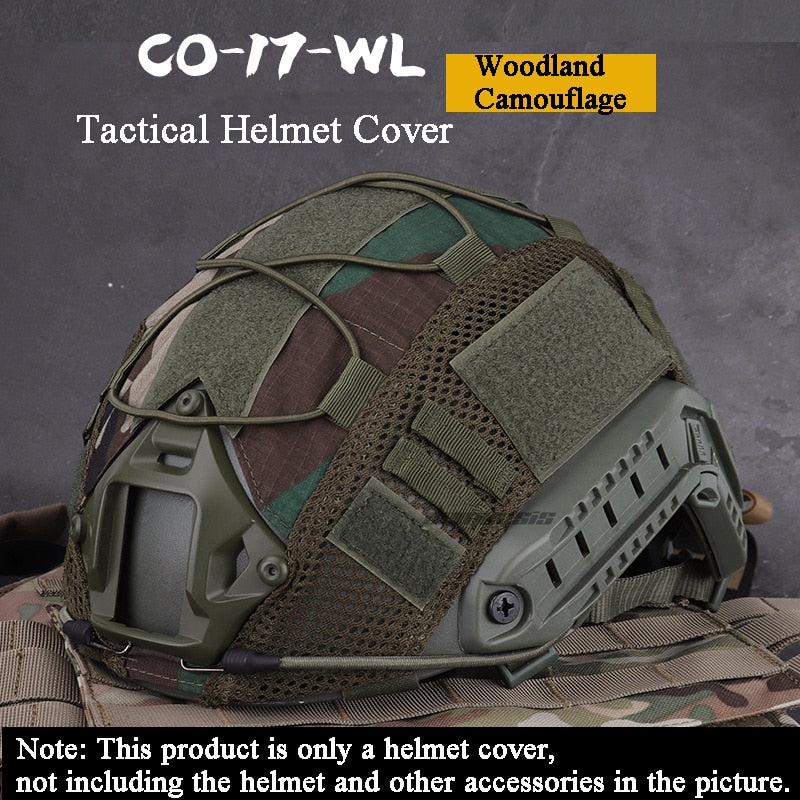 Tactical Helmet Cover for Fast MH PJ BJ Helmet Airsoft Paintball Helmet Cover Military Accessories