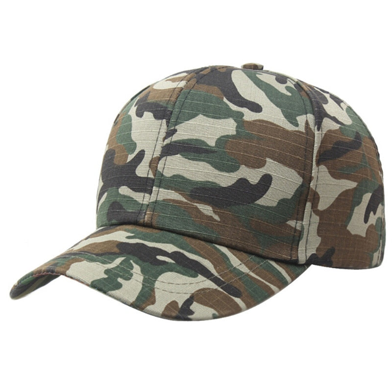 1PCS Military Baseball Caps Camouflage Tactical Army Soldier Combat Paintball Adjustable Summer Snapback Sun Hats Men Women