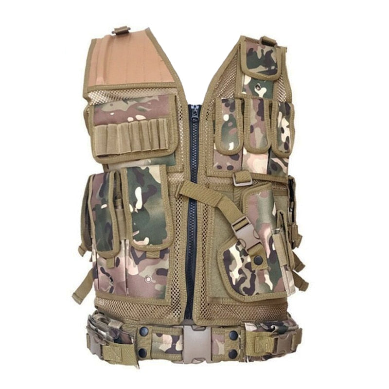 2023 Tactical Equipment Military Molle Vest Hunting Armor Vest Army Gear Airsoft Paintball Combat Protective Vest For CS Wargame