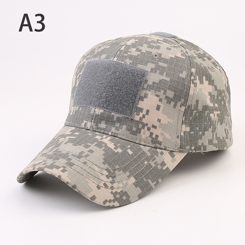 1PCS Military Baseball Caps Camouflage Tactical Army Soldier Combat Paintball Adjustable Summer Snapback Sun Hats Men Women