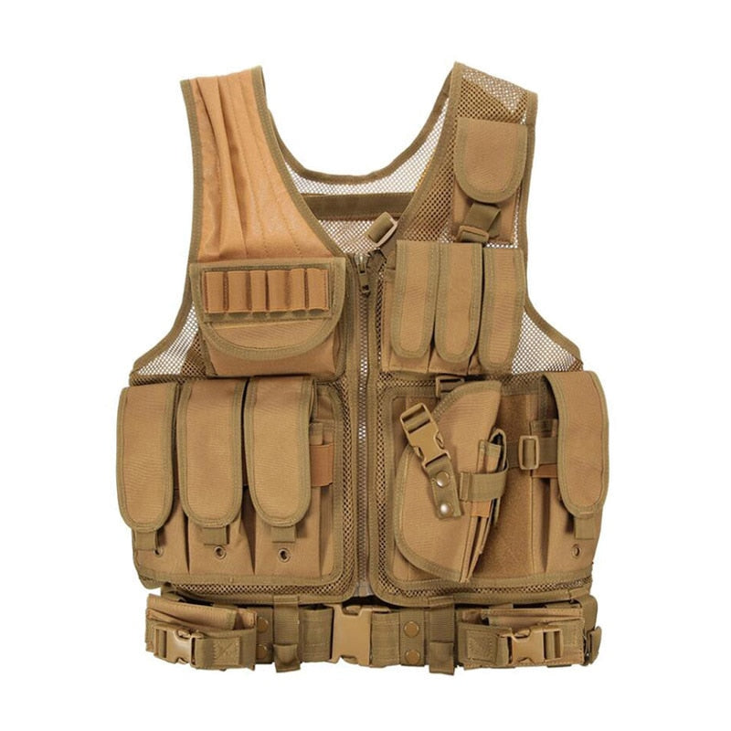 2023 Tactical Equipment Military Molle Vest Hunting Armor Vest Army Gear Airsoft Paintball Combat Protective Vest For CS Wargame