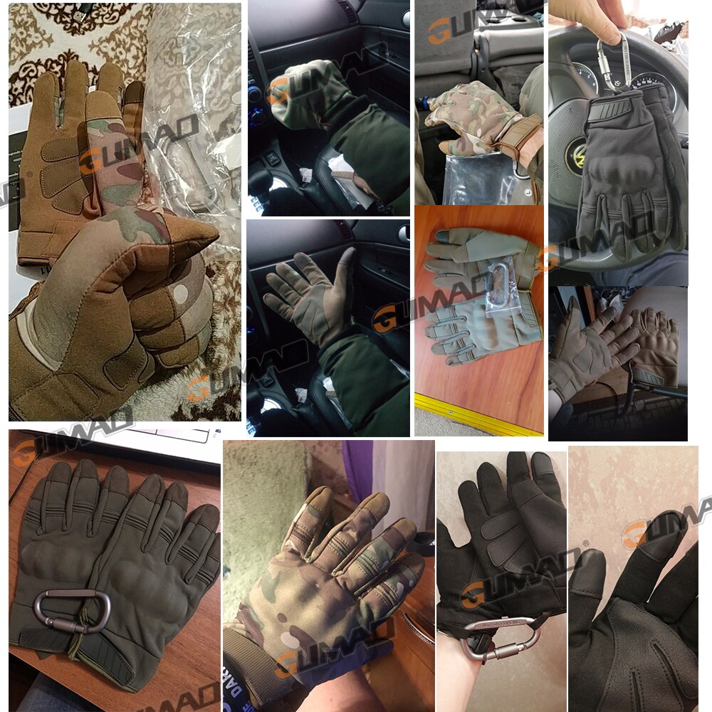 Tactical Gloves Touch Screen Full Finger Glove Hard Shell Fleece Army Military Combat Airsoft Hunting Hiking Bicycle Cycling Men