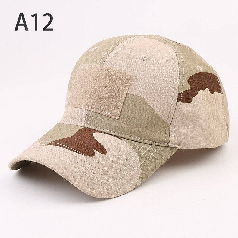 1PCS Military Baseball Caps Camouflage Tactical Army Soldier Combat Paintball Adjustable Summer Snapback Sun Hats Men Women