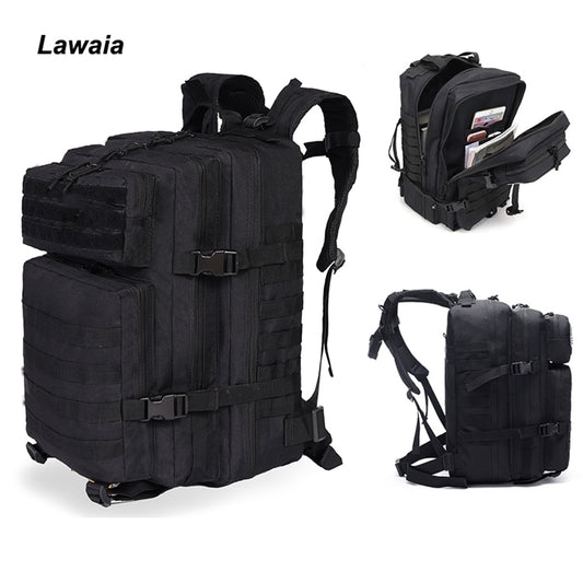 Lawaia Hunting Backpack Outdoor Military Rucksacks Tactical Sports Camping Hiking 50L 1000D Nylon Waterproof Trekking Backpack